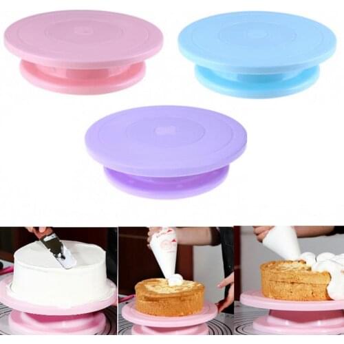 10'' Cake Turntable Anti-slip Multipurpose Cake Decorating Tool Cake Stand Round Cake Stand Kitchen Baking Tools