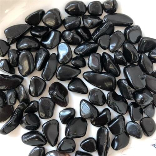 50g/100g Natural Black Obsidian Chips Gravel Healing Stones Home Ornament Tank Bonsai Decoration