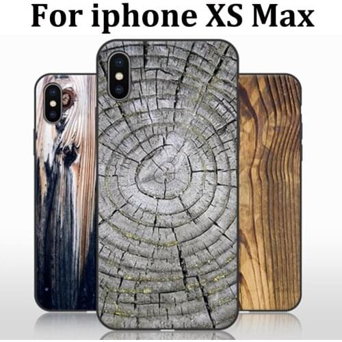 For iphone XS Max Case cover Wood Stone Painted soft phone Case iphoneXS Max Cover Protection Shell For iphone XSMax back cover