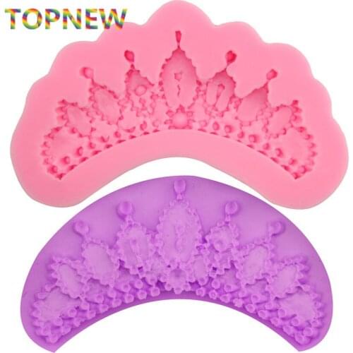 DIY 3D Crown of Princess Silicone Cake Mold Fondant Chocolate Mould Candy Baking Pastry Cake Decorating Tools SGS 2845
