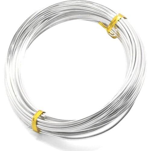 Doreen Box Lovely Silver color Aluminum Wire Craft Jewelry Making 2mm, sold per lot of 1ROLL(10M) (B17978)