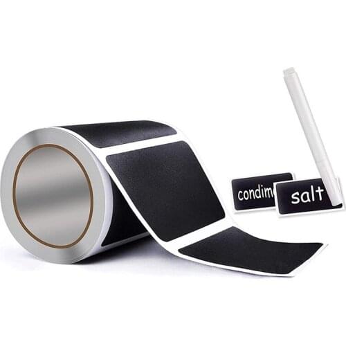 Chalkboard Labels ,Erasable Reusable Rectangle Blackboard Stickers with 1 Liquid Chalk Pen,150 Pieces