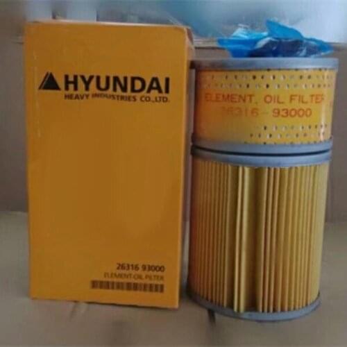 Filter element 26316-9300 suitable for modern excavator R200/205/210,R215-7 machine filter 26316-93000