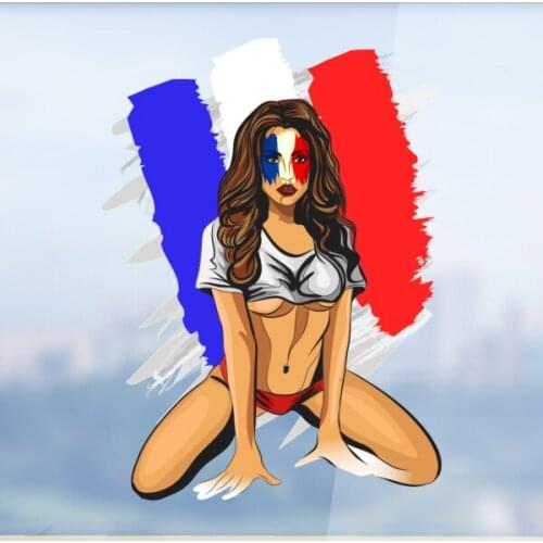 France Sexy Devil Half Spilt Girl Wall Vinyl Sticker Pattern Custom Home Decor Wedding PVC Wallpaper Art Design Poster