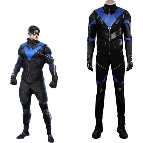 Gotham Knights Nightwing Cosplay Costume Outfits Halloween Carnival Suit