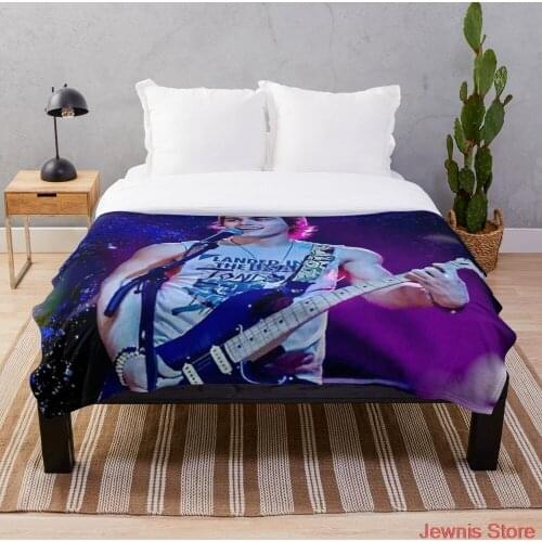 Julie and the phantoms Luke plays guitar with fun Blanket Print on Demand Decorative Sherpa Blankets for Sofa bed Gift