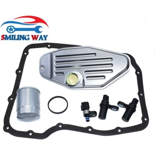 Transmission Oil Filter & Pan Gasket & Wheel / Pressure Speed Sensor Kit For Chrysler Dodge Jeep Ram Durango Grand Cherokee 4WD