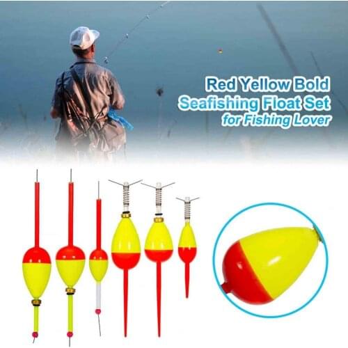 Fishing Floats Visible Multifunction EVA Foam Red Yellow Bold Seafishing Float Set for Fishing Рыболовные аксессуары рыбалка