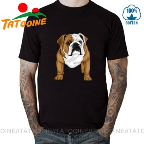 Tatooine Arrogant English Bulldog T shirt men Cool Vivid Design Fierce Bull Dog 3D printed T-shirt Cute Bulldog Tee shirt tshirt