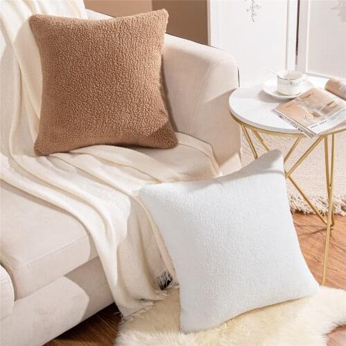 Decorative Throw Pillow Cover Case Home Decor Soft Velet Solid Color Nordic For Living Room Bed Sofa Fashionable Cushion