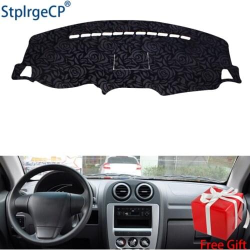 Rose Pattern Non-slip Car Dashboard Cover Dash Mat Pad DashMat ANti-UV Car Sticker for CHERY COWIN 1 2010 2011 2012 Car Styling