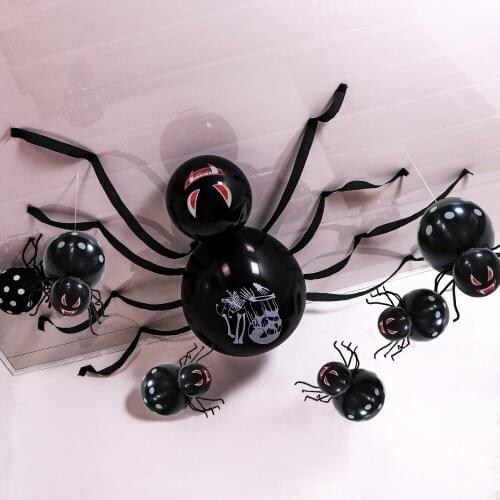 New Halloween Aluminum Film Balloon Pumpkin Head Bat Spider Balloon Happy Halloween Balloon Party Decoration