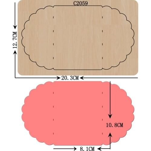 New Card envelope Wooden die Scrapbooking C2059 Cutting Dies