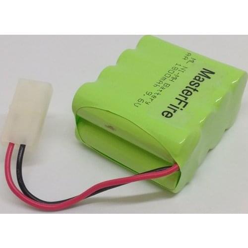MasterFire New 9.6V AA 1800mAh Ni-Mh Battery Rechargeable NiMH Batteries Pack with plug
