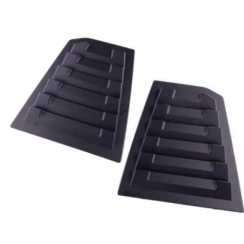 Pair Matt Black Rear Side Window Quarter Scoop Louver Shutter Cover Trim Fit For Chevrolet Cruze 2016 2017 2018 2019