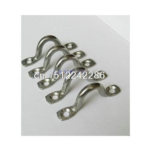 316Stainless Steel Loop, Pad Eye Set, 5 Piece for kayaks, canoes or boats