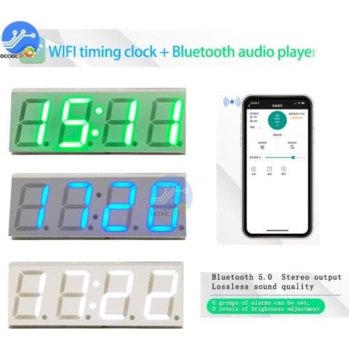 Bluetooth 5.0 MP3 Audio Decoding Board Stereo Bluetooth Audio Module WiFi Timing Clock Zutomatic Timing With APP Control XY-WBT