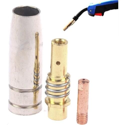 Plasma Welder Binzel 15AK Torch Welding Accessories Nozzles Contact Tips for MIG Welding Machine 3pcs