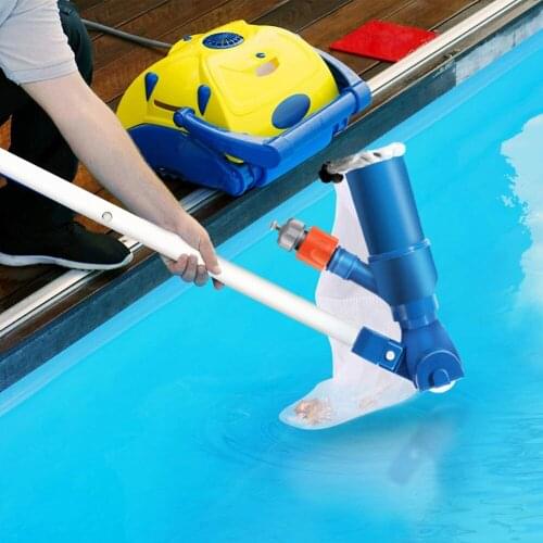 Portable Pool Vacuum Jet Underwater Cleaner With Mesh Bag, 5-Section Pole For Above Ground Pool, Spas, Ponds