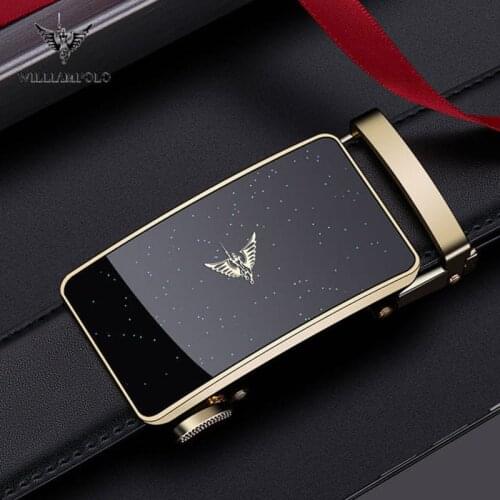 Genuine Leather Belt Men Luxury Brand Designer Marvel Top Quality Belts for Strap Male Metal Automatic Buckle