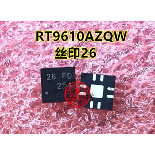 RT9610AZQW RT9610 Printing 26 FD 26= QFN