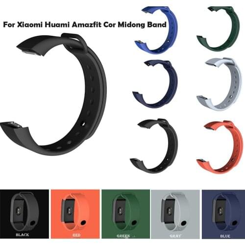 Silicone Bracelet Watch Band WristStrap for Xiaomi Huami Amazfit Cor Midong Band Smart watch Wearable accessories #726