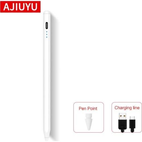 AJIUYU Stylus Pen For Pad Pro 11 12.9 2020 2018 2019 6th 7th 8th Air 3 4 Palm Rejection Smart Drawing Touch Pen For Apple Pencil