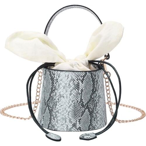 Mini Snake Pattern Crossbody Bag For Women Shoulder Bag Brand Designer Women Bag Luxury PU Leather Bag Bucket Bag Top-handle #25