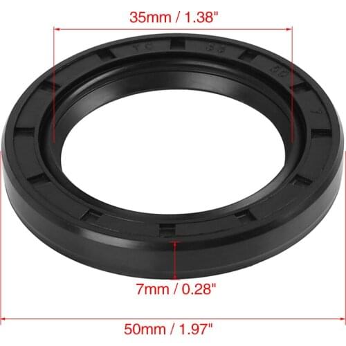 UXCELL Metric Rotary Shaft Oil Seal TC Double Lipped 35x47/50/52x7mm 35x45/50/52/55/62x8mm