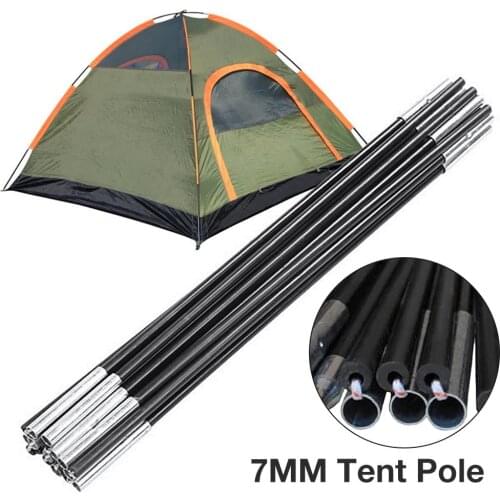 7MM Tent Pole Fiberglass Camping Tent Rod Spare Replacemet Tent Supporting Rods Awning Frames Accessories For Outdoor Camping