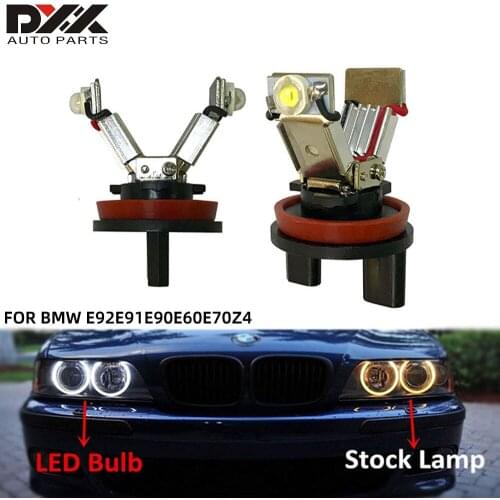 2pcs H8 led marker Y-shaped angel eye highlight chip car fog light for BMW E92E91E90E93E60E61E63E64E70E71E82E87X5X6Z4M3