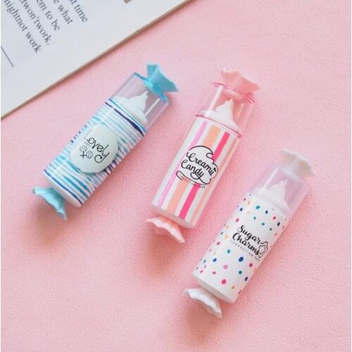 5M/PC Sweet White Out Corrector Lovely Candy Shape Mini Portable Smooth Correction Tape Pupil Prize Girls Gifts School Supplies