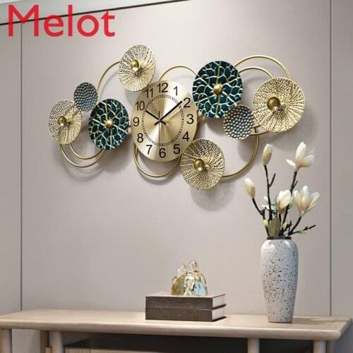 American Mute Wall Clock Living Room Home Fashion Clock Decoration Clock Art Wall Watch Creative Clock Decoration room decor