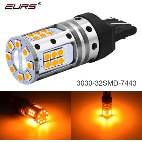 CANBUS BA15S P21W 1156 LED 1157 BAY15D 7440 7443 3030 LED Bulb Amber Car Turn Signal Lights No Error Hyper Flash Lamp white 12V