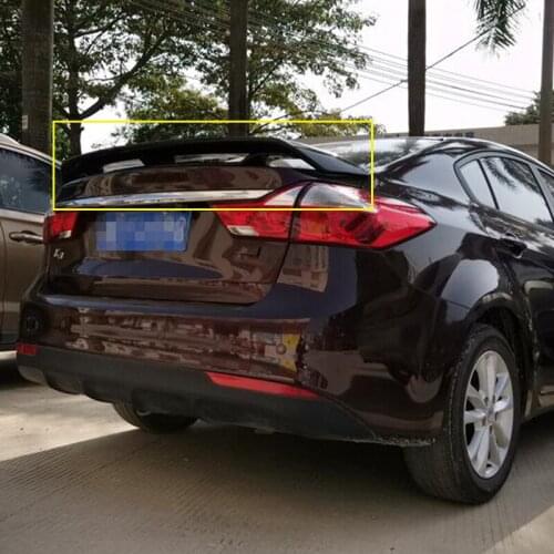 CEYUSOT FOR Car Trunk Rear Spoiler Wing Kia K3 ABS Material Two-Tier Tail FIN Decorative Accessories Refit Special 2012-17 Year