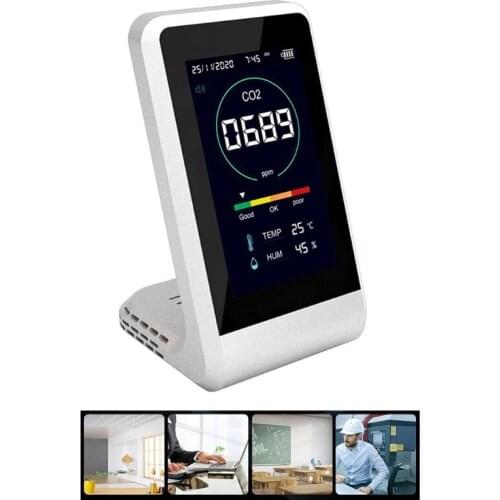 Co2 Meter Digital Temperature Humidity Sensor Tester Air Quality Monitor Carbon Dioxide Tvoc Formaldehyde Hcho Detector