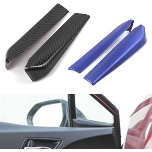 Chrome Front Door Window A column Frame Cover For Toyota C-HR CHR 2017 2018 2019 2020 Car Detector Carbon Look Stick Styling