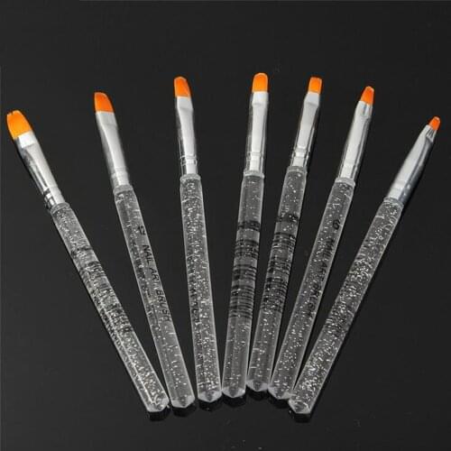 Professional Manicure UV Gel Brush Pen Transparent Acrylic Nail Art Painting Drawing Brush Phototherapy Tools