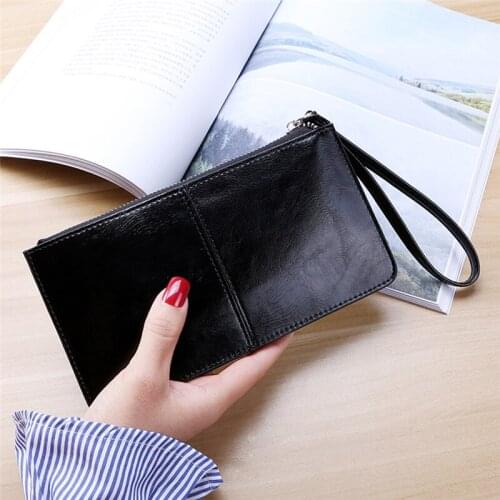 Fashion Women Wallets Exquisite Wrist Handle Phone Case Women Purse Card Holders Long Section Money Pocket Pouch Handbag
