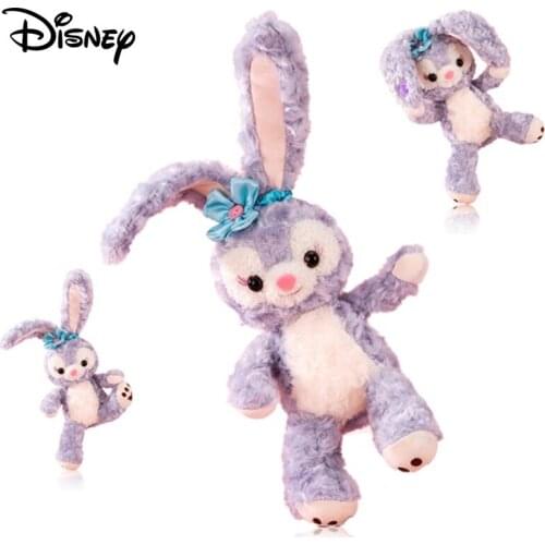 45cm Disney Star Delu Doll Foldable Ear Rabbit Plush Toy Cute Stella Rabbit Girl Doll Gift Toy for Youth