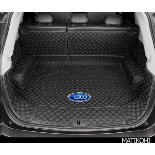 MATIKOHI leather car trunk mat for hyundai tucson 2006-2014 suv cargo liner accessories interior boot