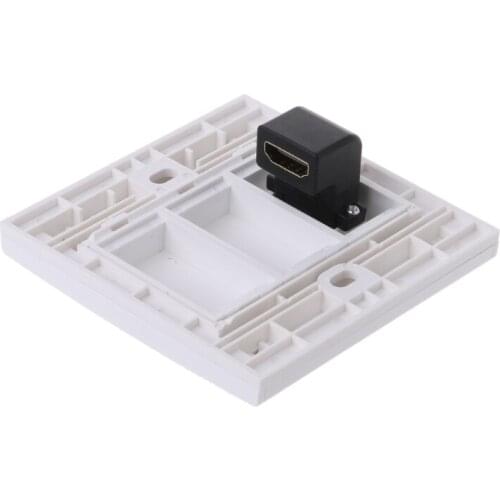 Wall Plate with Angle Side Female to Female Connector Support 3D and 4K Dropship