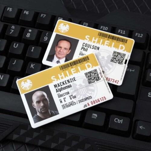 Custom Made Business ID Card Agents Of SHIELD Phil Coulson Photo Name Text Personalization PVC Matte Role Playing Cosplay Props