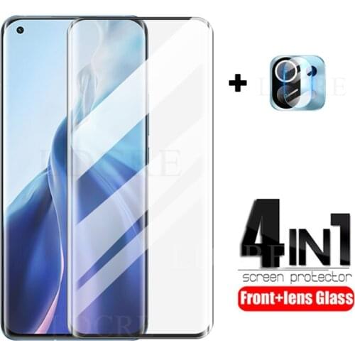 3D Full Cover For Xiaomi Mi 11 Glass Screen Protector For Xiaomi Mi 11 Tempered Camera Glass Film For Xiaomi Mi 11 Camera Lens