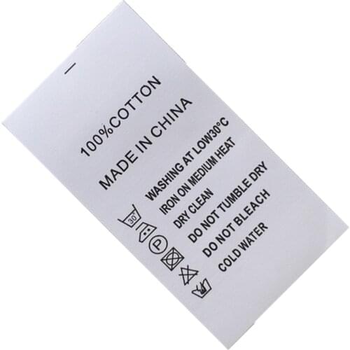 Custom Care Instruction Labels For Clothing Paper Care Label For Clothes Washing Labels Custom Logo Of Care Paper Print Tags