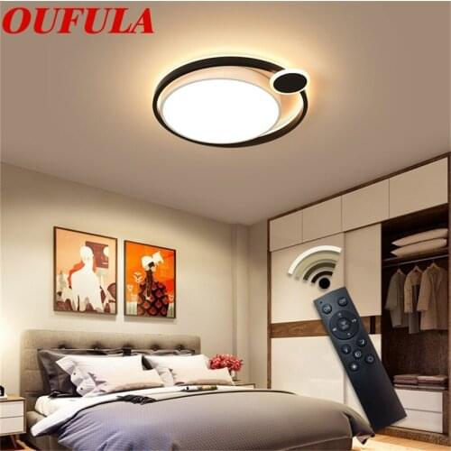 OUTELA Ceiling Light Fixtures with Remote Control Dimmable 220V 110V Fashionable Decoration For Home Living Room Dining Room