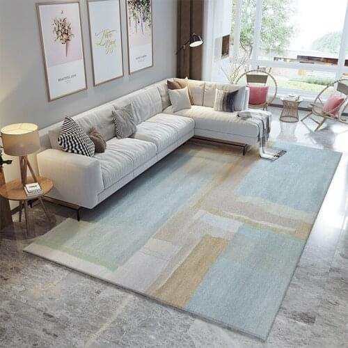 Nordic living room carpet bedroom covered with household large area bedroom carpet mat modern simple living room tea table mat