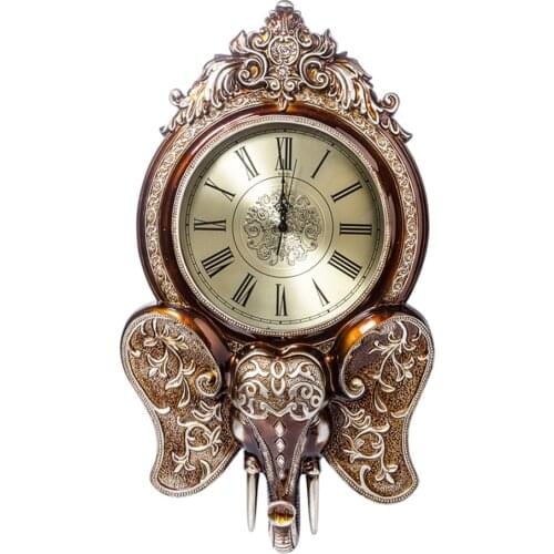 High Quality Resin Material Craft Decorative Wall Clock