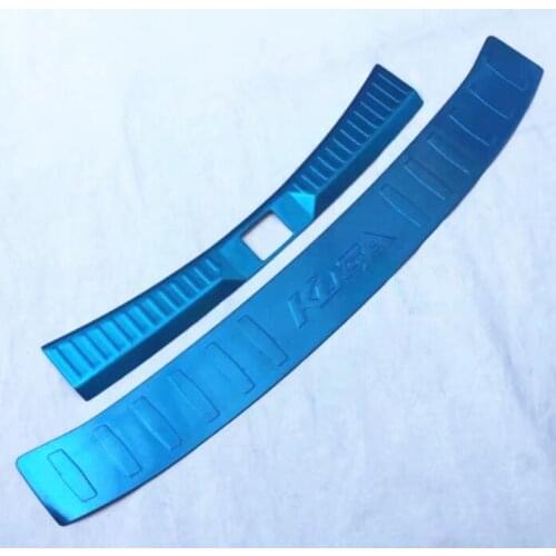 Stainless steel Rear Bumper Protector Sill Trunk Guard Cover Trim 2013-2016 For Ford Escape kuga Car Accessories