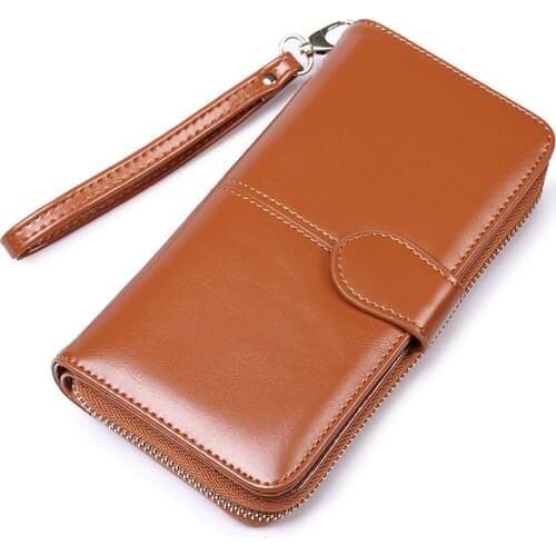 Female Wallets Women Pu Leather Wallets Long Design Purses With Phone Pocket Multifunction Hasp Wallets Clutch bolso mujer A1631